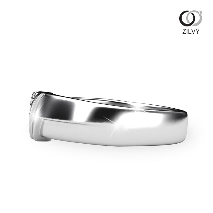 Zilvy - แหวนชายเพชรน้ำร้อย 0.10กะรัต (BR250)