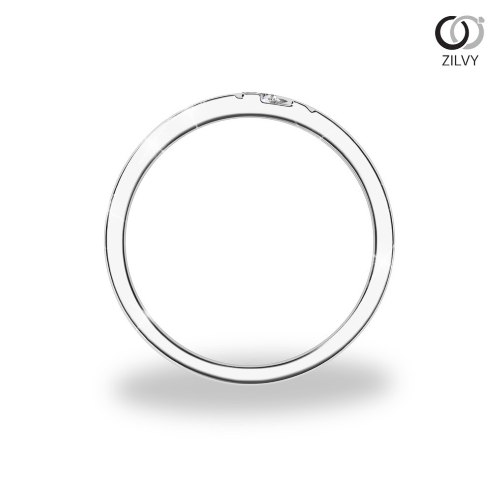 ZILVY  - แหวนชายเพชรน้ำร้อย 0.09 กะรัต (BR091)