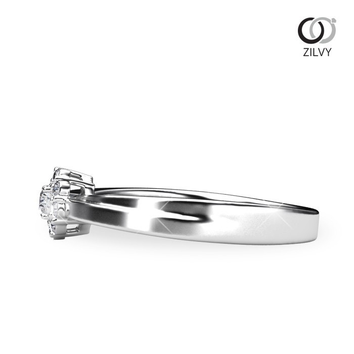 Zilvy - แหวนหญิงเพชรน้ำร้อย 0.14 กะรัต (GR1047)