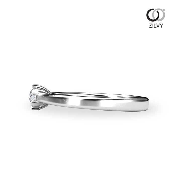 Zilvy - แหวนหญิงเพชรน้ำร้อย 0.10 กะรัต (GR1008)