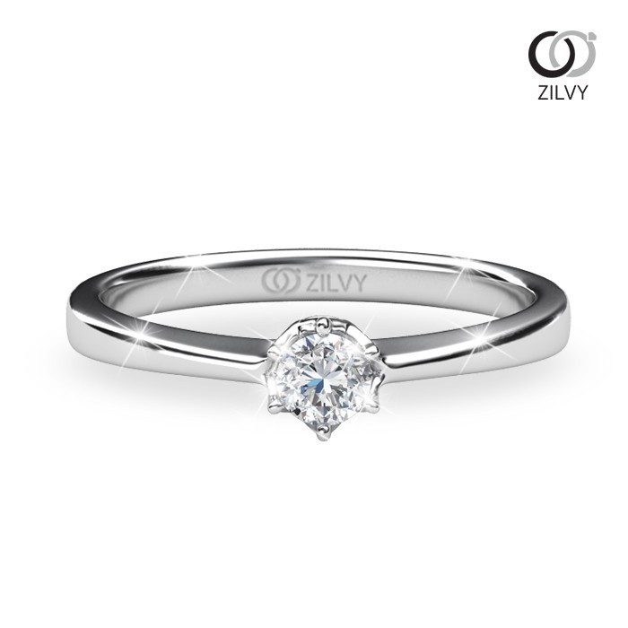 Zilvy - แหวนหญิงเพชรน้ำร้อย 0.10 กะรัต (GR307)