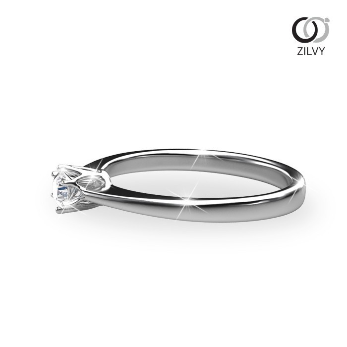 Zilvy - แหวนหญิงเพชรน้ำร้อย 0.10 กะรัต (GR307)
