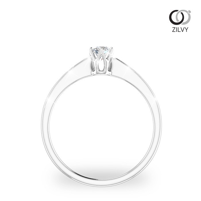 Zilvy - แหวนหญิงเพชรน้ำร้อย 0.10 กะรัต (GR307)