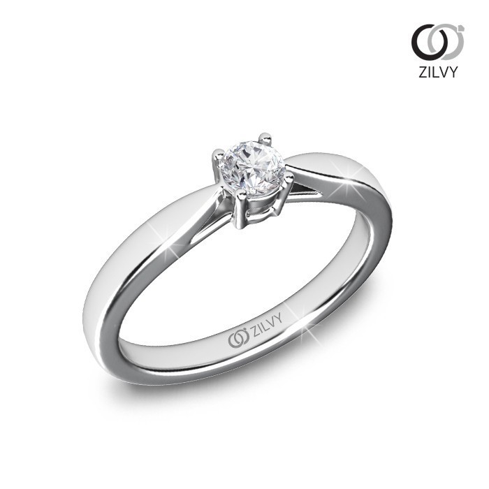 Zilvy - แหวนหญิงเพชรน้ำร้อย 0.10 กะรัต (GR920)