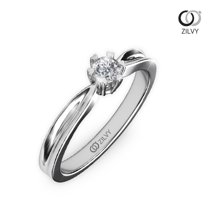 Zilvy  - แหวนหญิงเพชรน้ำร้อย 0.10 กะรัต (GR400)