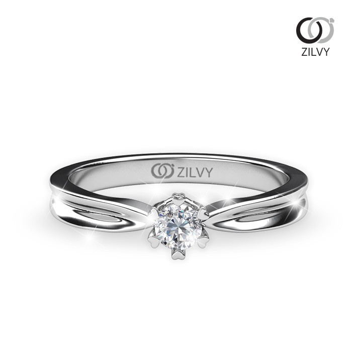 Zilvy  - แหวนหญิงเพชรน้ำร้อย 0.10 กะรัต (GR400)