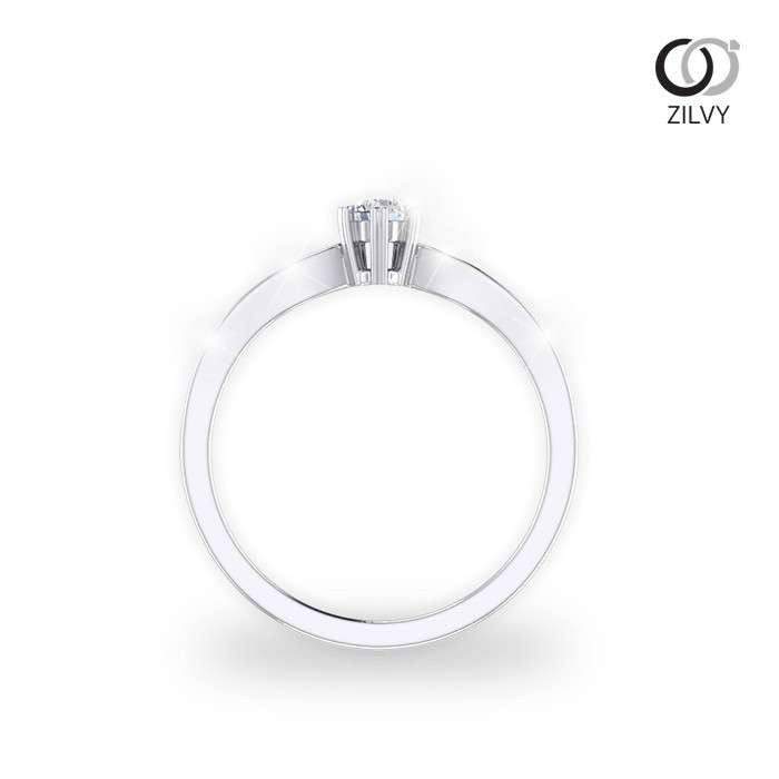 Zilvy  - แหวนหญิงเพชรน้ำร้อย 0.10 กะรัต (GR400)