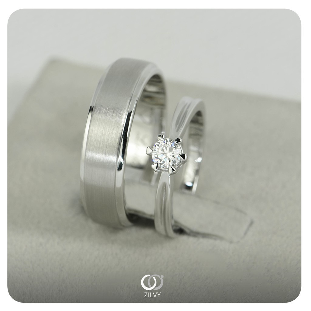 Zilvy  - แหวนหญิงเพชรน้ำร้อย 0.10 กะรัต (GR400)