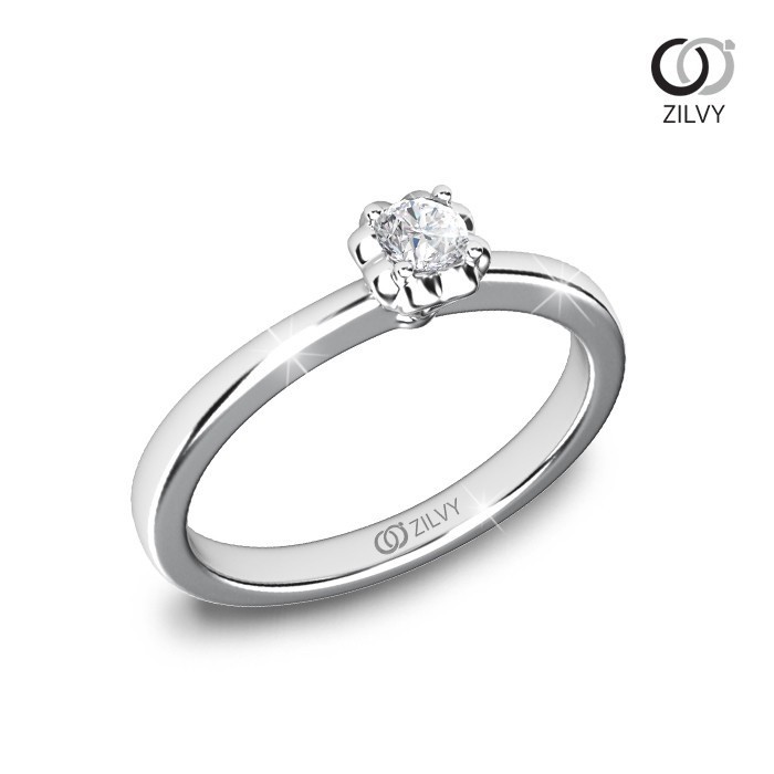 Zilvy - แหวนหญิงเพชรน้ำร้อย  0.07 กะรัต (GR897)