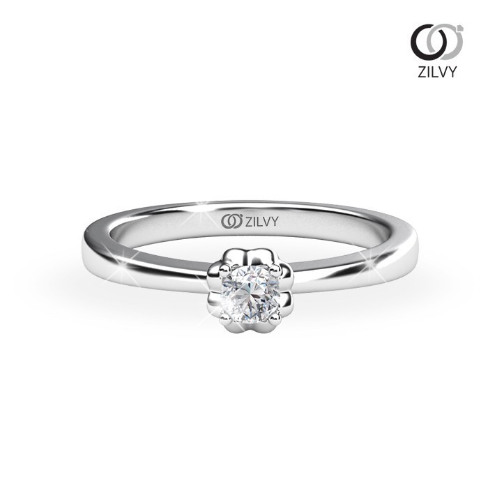 Zilvy - แหวนหญิงเพชรน้ำร้อย  0.07 กะรัต (GR897)