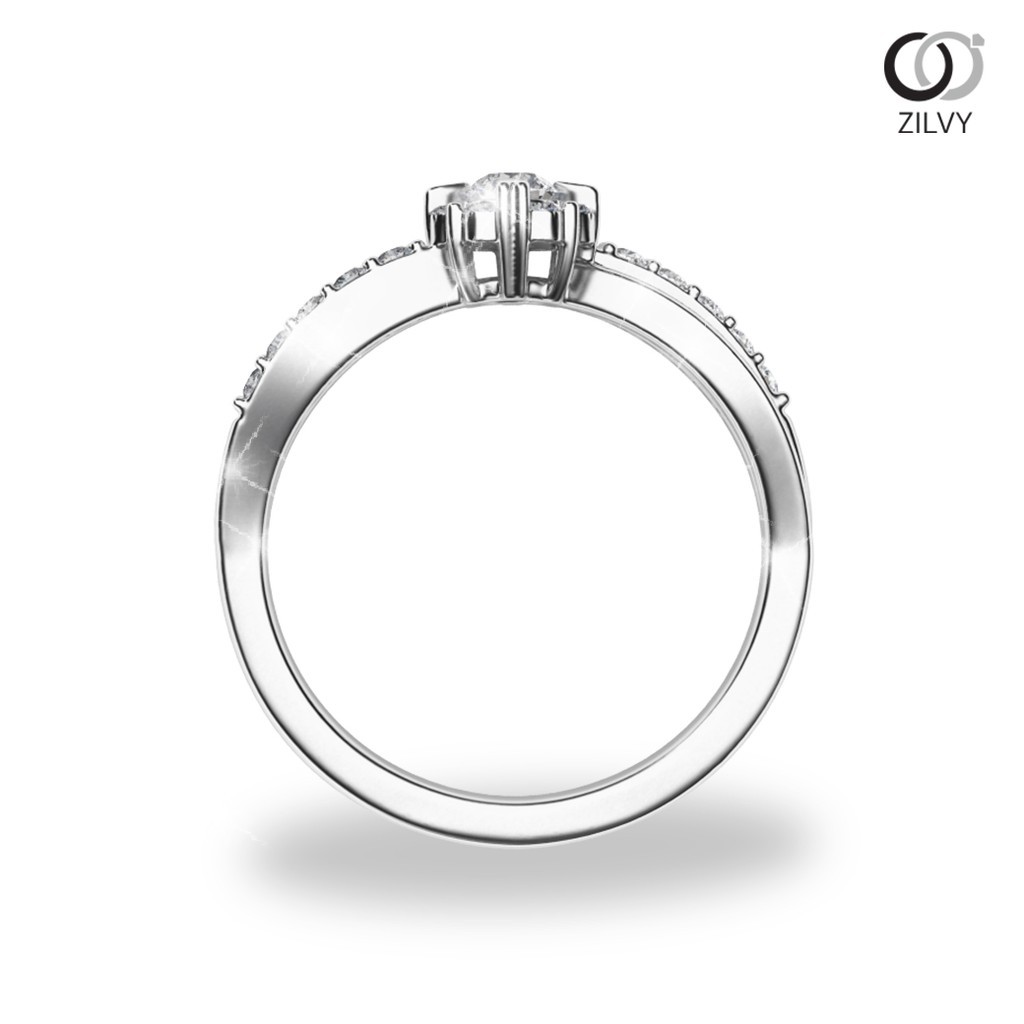 Zilvy - แหวนหญิงเพชรน้ำร้อย 0.25 กะรัต (GR841)