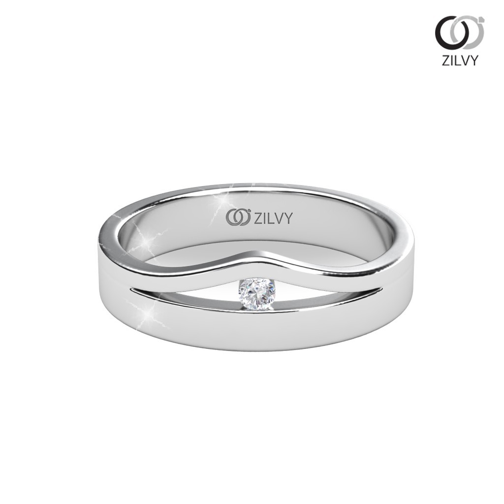 Zilvy - แหวนคู่เพชรน้ำร้อย (GR408/GR408)