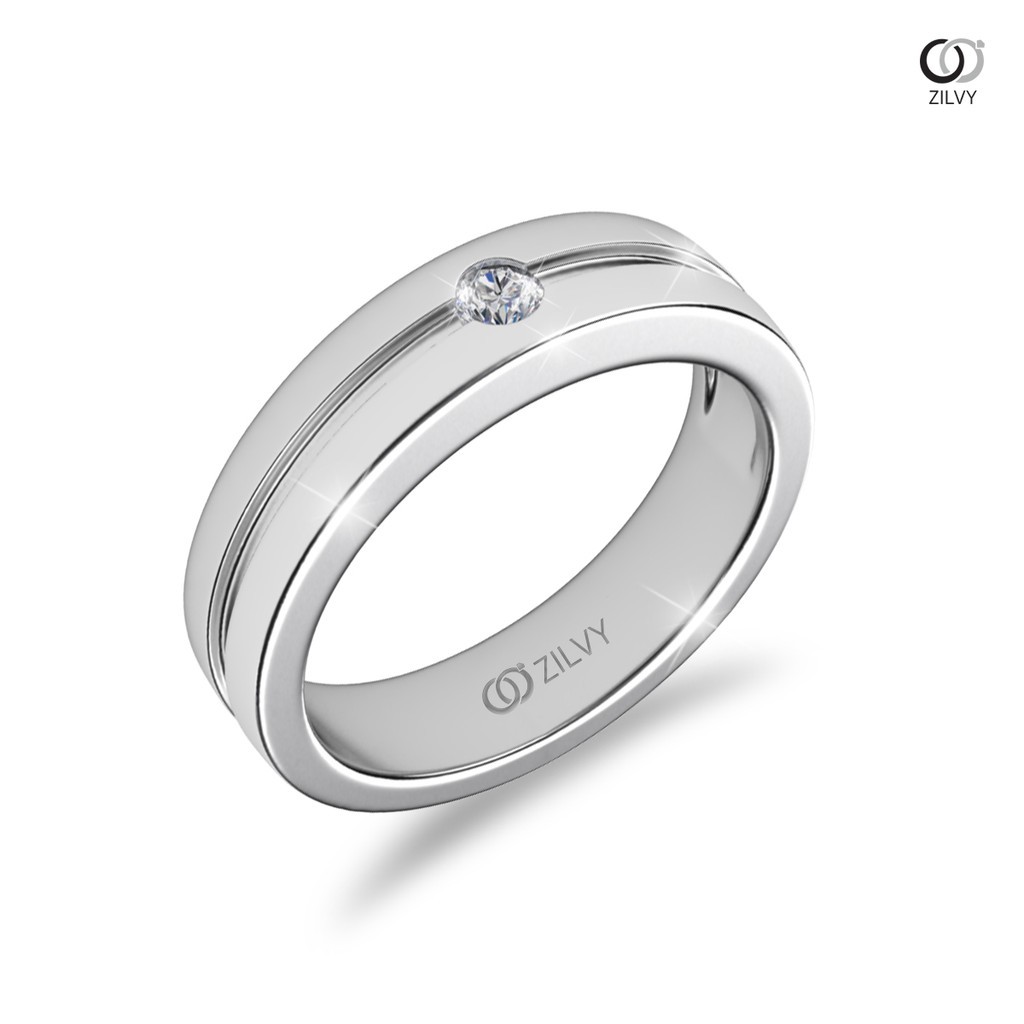 Zilvy - แหวนคู่เพชรน้ำร้อย (BR280/BR280)