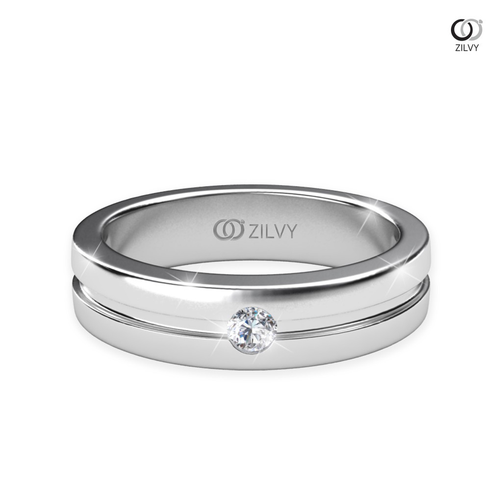Zilvy - แหวนคู่เพชรน้ำร้อย (BR280/BR280)