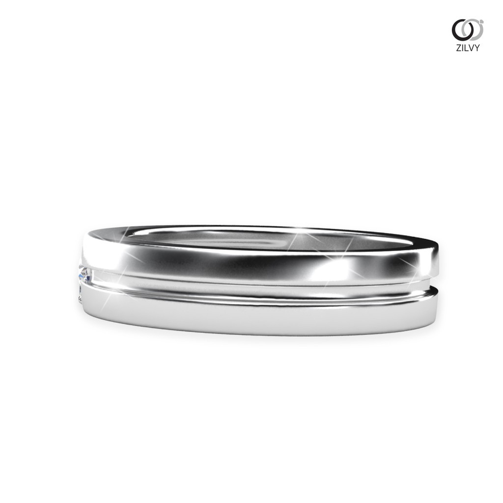 Zilvy - แหวนคู่เพชรน้ำร้อย (BR280/BR280)