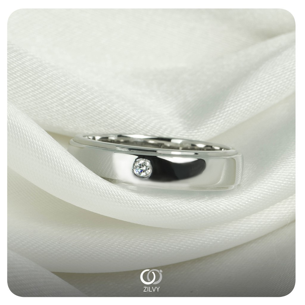 Zilvy - แหวนคู่เพชรน้ำร้อย (BR146/BR146)