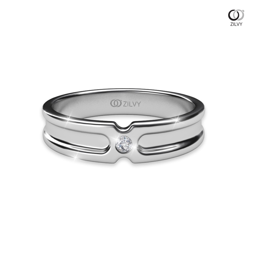 Zilvy - แหวนคู่เพชรน้ำร้อย (BR147/BR147)