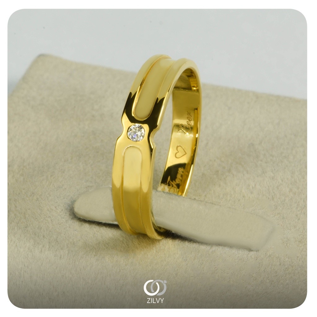 Zilvy - แหวนคู่เพชรน้ำร้อย (BR147/BR147)