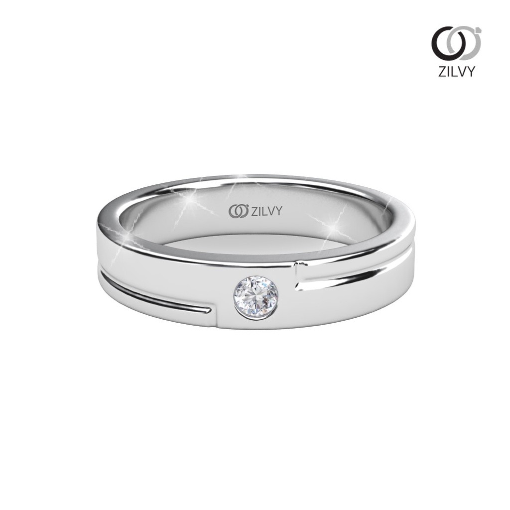 Zilvy - แหวนคู่เพชรน้ำร้อย (GR444/GR444)