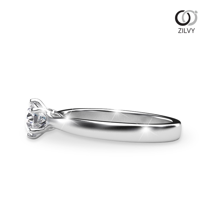 Zilvy แหวนเพชรผู้หญิง เม็ดเดี่ยว 0.50 กะรัต (GR478)