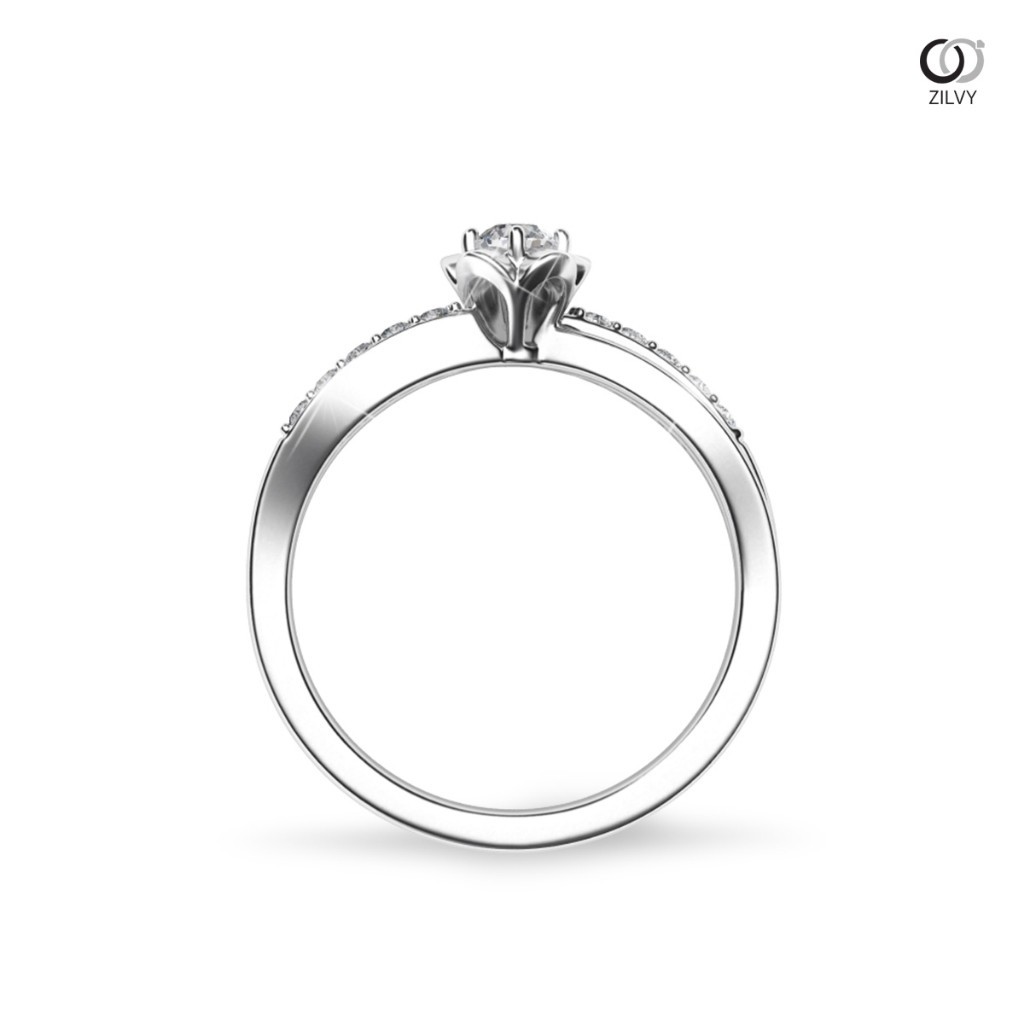 ZILVY - แหวนเพชรน้ำร้อย 0.20 กะรัต (GR864)