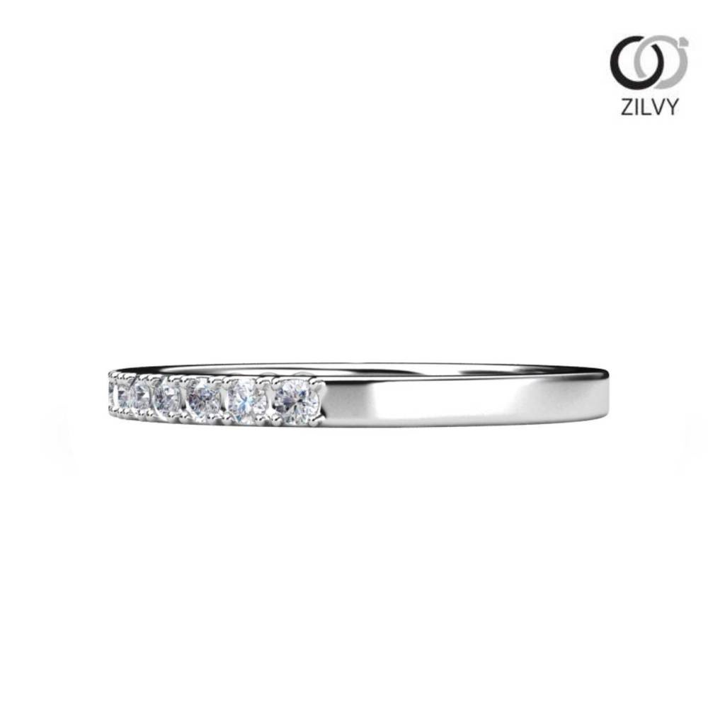 Zilvy Minimal Ring - แหวนหญิงเพชรน้ำร้อย 0.20 กะรัต (GR325)