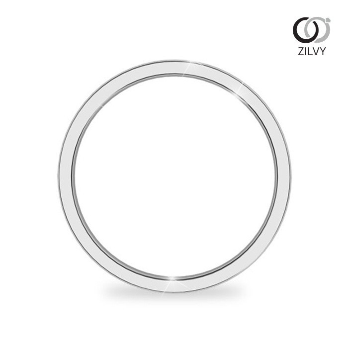 Zilvy  - แหวน White Gold 2.5 MM (BR335)