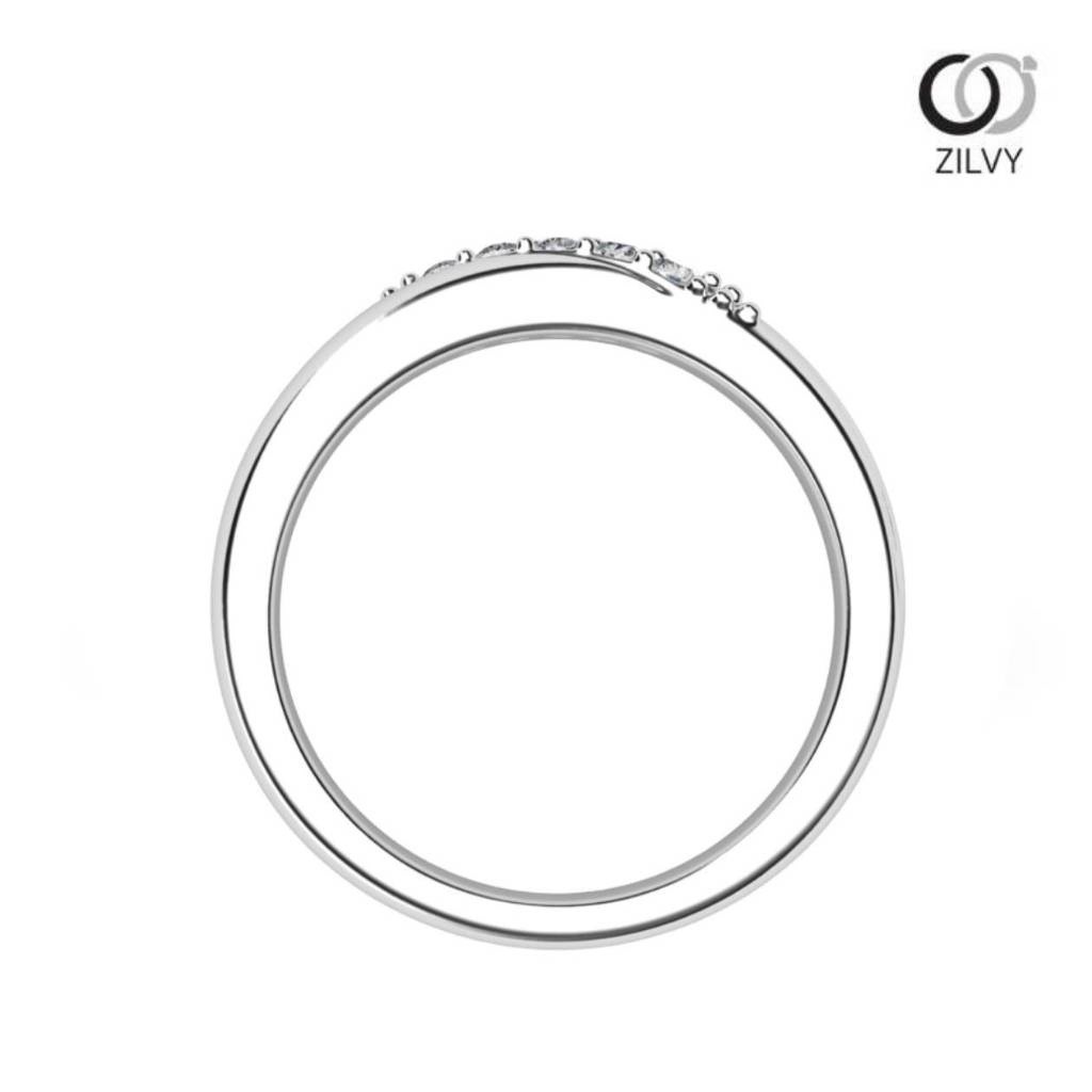 Zilvy แหวนเพชร 0.10 กะรัต เพชรน้ำร้อย (GR035)