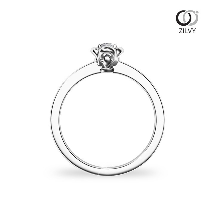 Zilvy - แหวนหญิงเพชรน้ำร้อย 0.10 กะรัต (GR896)