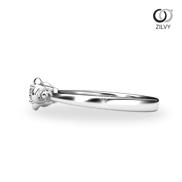 Zilvy - แหวนหญิงเพชรน้ำร้อย 0.10 กะรัต (GR896)