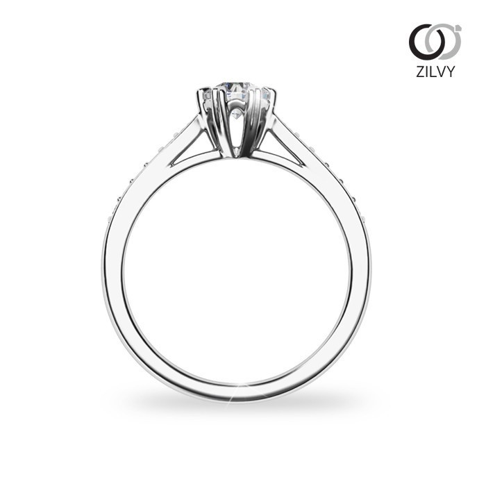Zilvy - แหวนหญิงเพชรน้ำร้อย 0.30 กะรัต (GR1246)