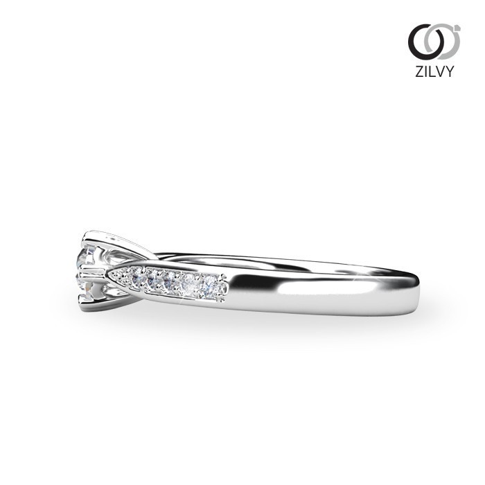 Zilvy - แหวนหญิงเพชรน้ำร้อย 0.30 กะรัต (GR1246)