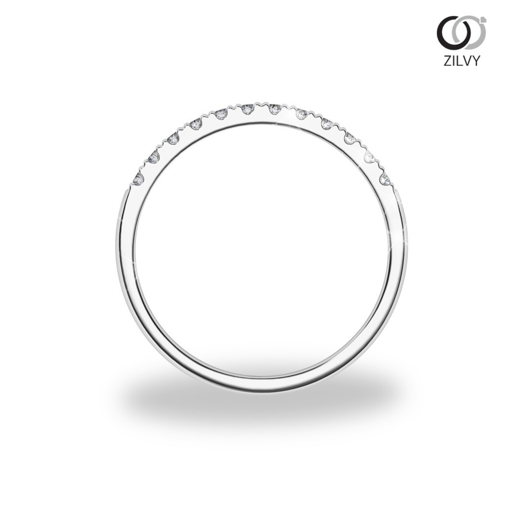 Zilvy - แหวนหญิงเพชรน้ำร้อย 0.48 กะรัต ตัวเรือน White Gold  (GR1213)