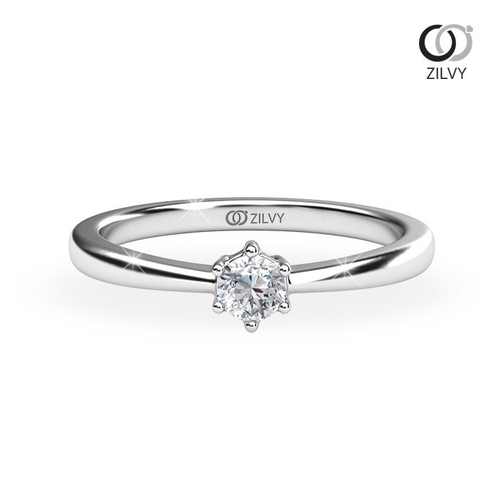 Zilvy - แหวนหญิงเพชรน้ำร้อย 0.10 กะรัต (GR918)