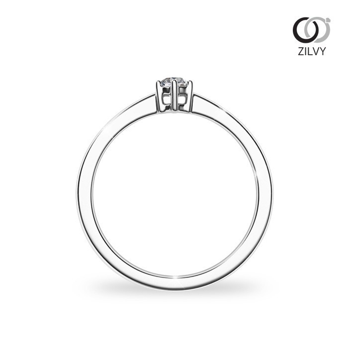 Zilvy - แหวนหญิงเพชรน้ำร้อย 0.10 กะรัต (GR918)