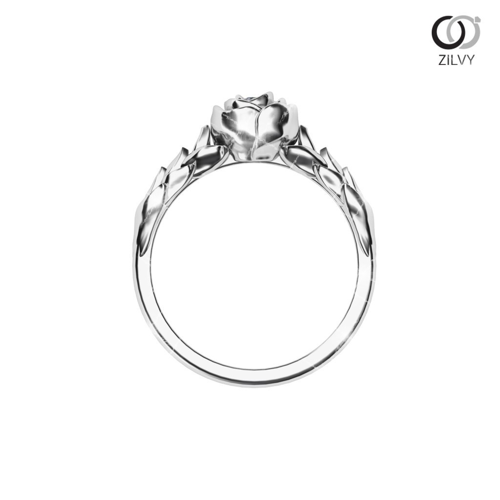Zilvy - แหวนหญิงเพชรน้ำร้อย 0.03 กะรัต (GR674)