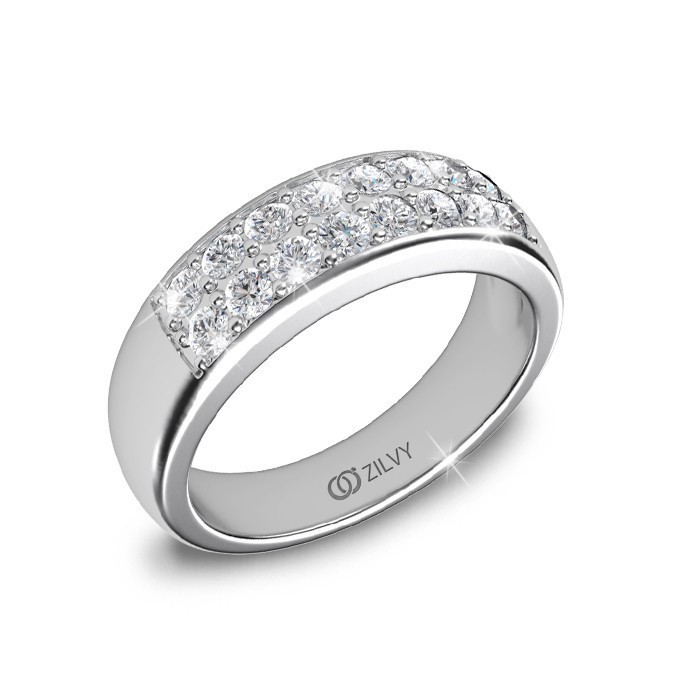 Zilvy - แหวนหญิงเพชรน้ำร้อย 0.48 กะรัต (GR643)