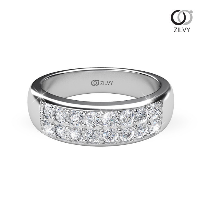 Zilvy - แหวนหญิงเพชรน้ำร้อย 0.48 กะรัต (GR643)