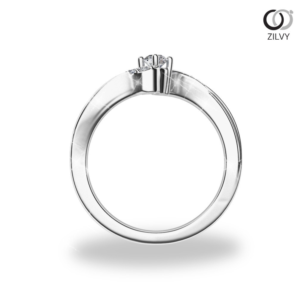 Zilvy - แหวนหญิงเพชรน้ำร้อย 0.16 กะรัต (GR862)