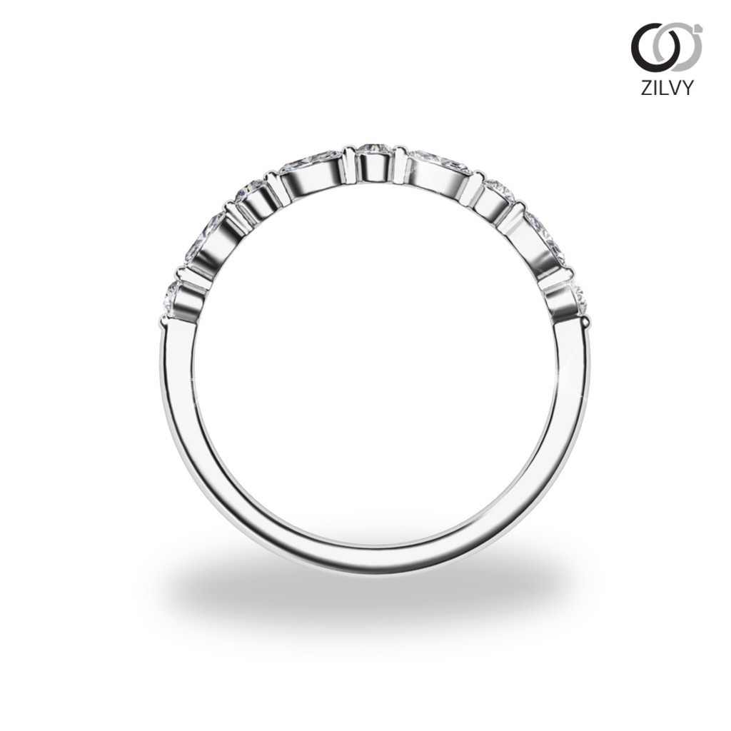 Zilvy - แหวนหญิงเพชรน้ำร้อย 0.22 กะรัต ตัวเรือน White Gold  (GR1168)