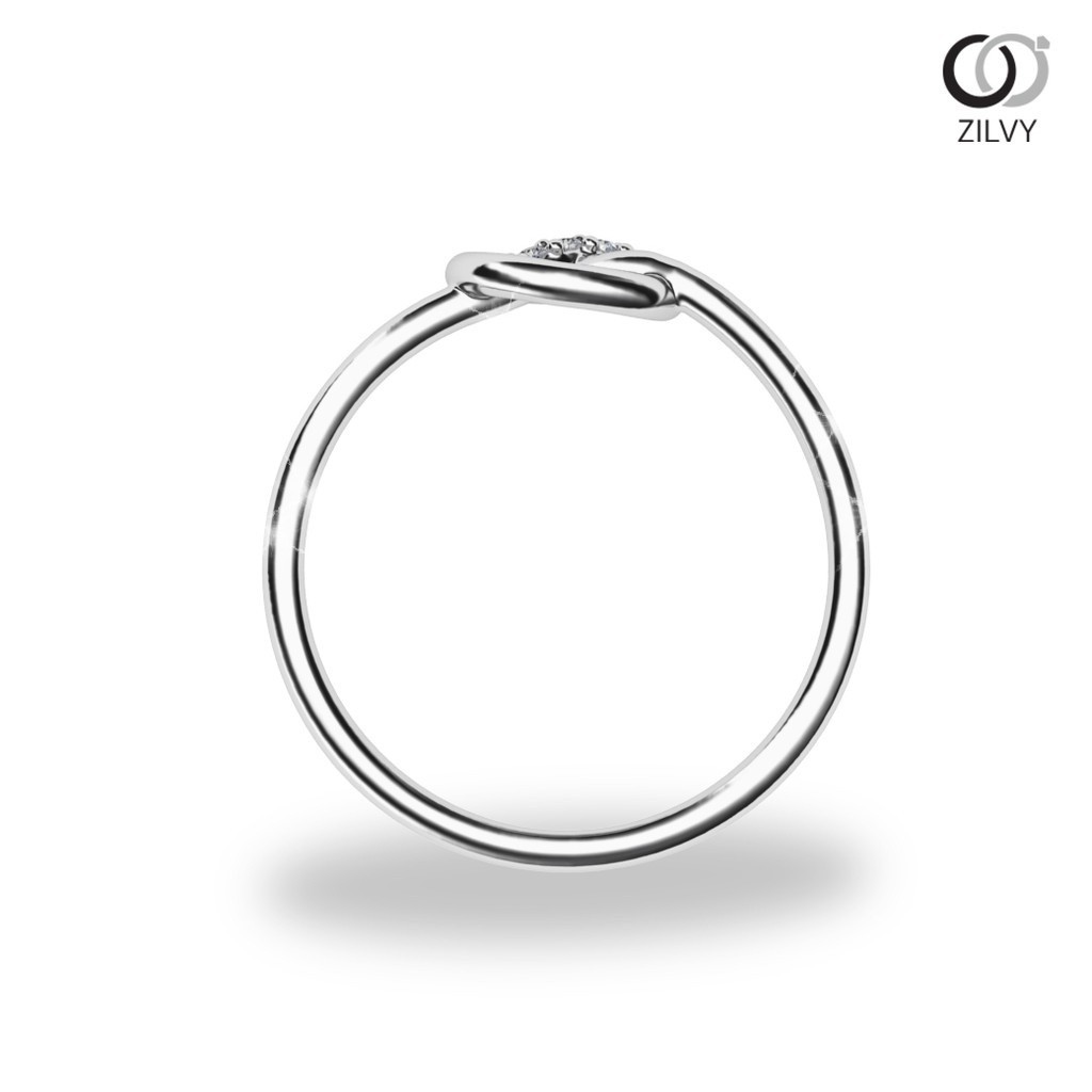 Zilvy - แหวนหญิงเพชรน้ำร้อย 0.03 กะรัต ตัวเรือน White Gold  (GR1206)