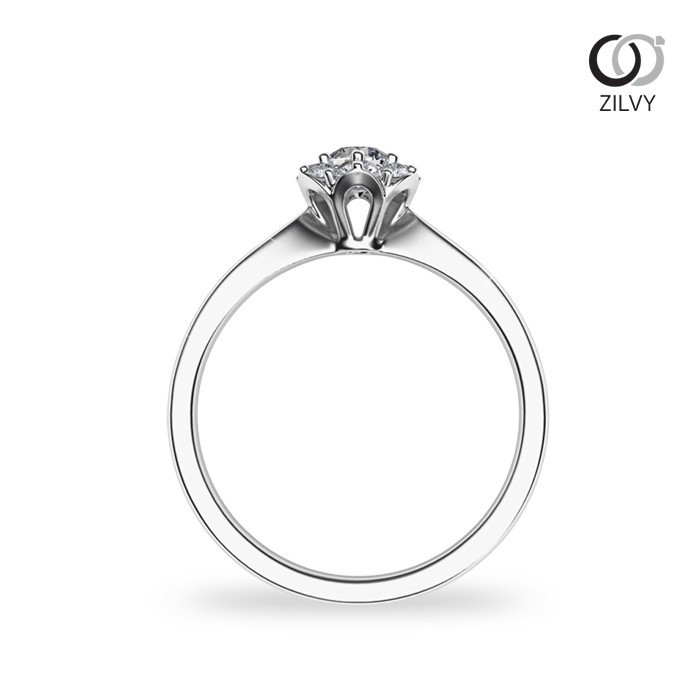 Zilvy Onanong - แหวนหญิงเพชรน้ำร้อย 0.42 กะรัต (GR730)