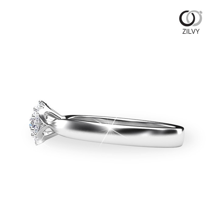 Zilvy Onanong - แหวนหญิงเพชรน้ำร้อย 0.42 กะรัต (GR730)