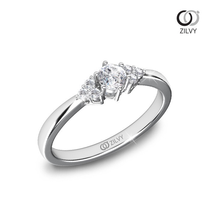 Zilvy - แหวนหญิงเพชรน้ำร้อย 0.26 กะรัต (GR894)