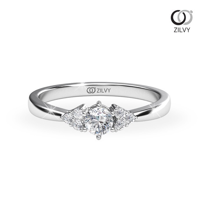 Zilvy - แหวนหญิงเพชรน้ำร้อย 0.26 กะรัต (GR894)