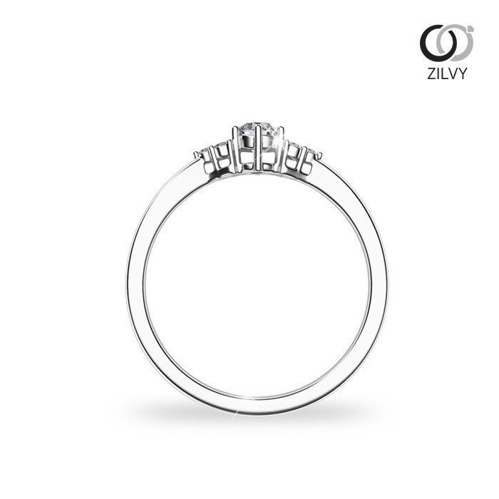 Zilvy - แหวนหญิงเพชรน้ำร้อย 0.26 กะรัต (GR894)
