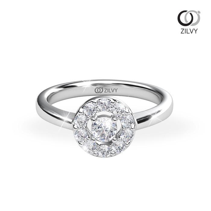 Zilvy - แหวนหญิงเพชรน้ำร้อย 0.30 กะรัต (GR1250)