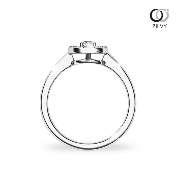 Zilvy - แหวนหญิงเพชรน้ำร้อย 0.30 กะรัต (GR1250)
