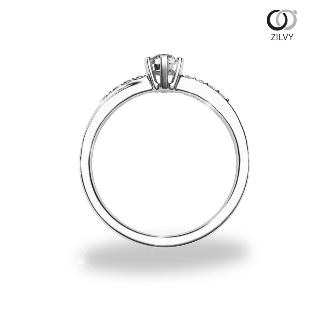 Zilvy - แหวนหญิงเพชรน้ำร้อย 0.28 กะรัต (GR830)