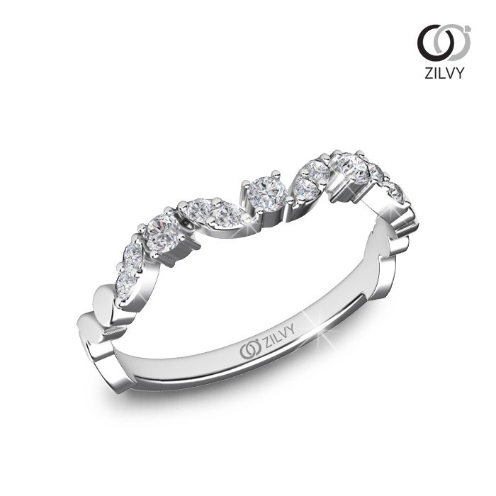 Zilvy - แหวนหญิงเพชรน้ำร้อย 0.17 กะรัต (GR902)